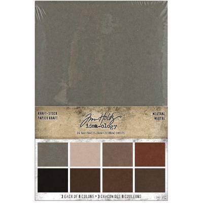 Idea-ology Tim Holtz Cardstock - Kraft-Stock Stack Neutral